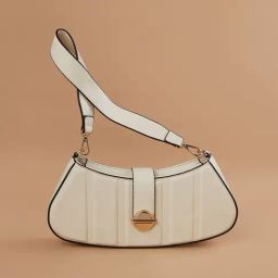 Code by Lifestyle Beige Textured Shoulder Handbag-image-85