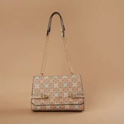 Code by Lifestyle Khaki Printed Shoulder Handbag-image-25