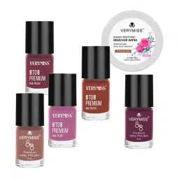 VERYMISS 5 Trending Nail Polish Combo + Free Nail Polish Remover Wipes - 10-picture-15
