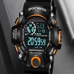 Hala Men Pack of 2 Solid Rectangular Tang Regular Digital Watches image 2
