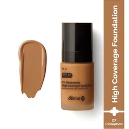 The Derma co. 2% Niacinamide High Coverage Foundation With SPF40 30ml - Cinnamon 07-6