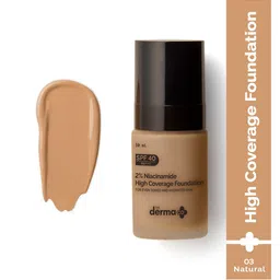 The Derma co. 2% Niacinamide High Coverage Foundation With SPF40 30ml - Natural 03-8