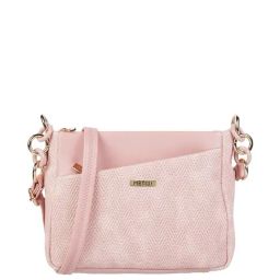 Metro Pink Textured Medium Sling Handbag-image-34