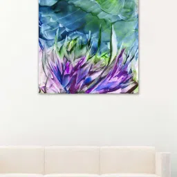 999store Multicolor Abstract Flower Canvas Painting-5