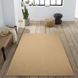 Saral Home Modern Beige Cotton Carpet - Set of 1-38