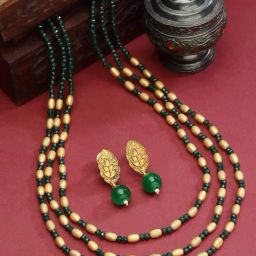 Panash Gold Plated Beaded Jewellery Set-63