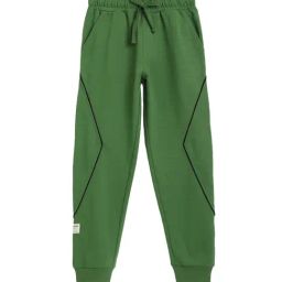 Li'l Tomatoes Kids Green Solid Joggers-image-12