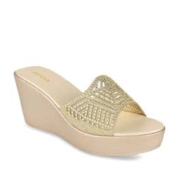 Rocia by Regal Women's Gold Casual Wedges-image-38