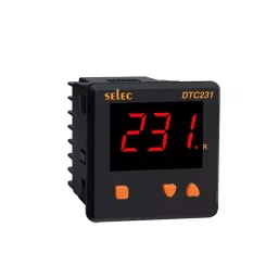 Selec 3 Digits 7 Segment LED Dual Display Panel Mount Temperature Controller 72x72 mm, DTC231-2