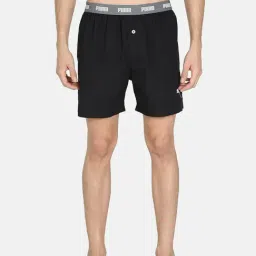 Puma Basic Black Cotton Regular Fit Boxers-image-88