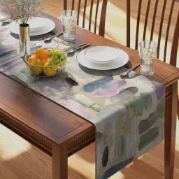 Petal Home Pebbles Multicolor Cotton 300 GSM Table Runner-10