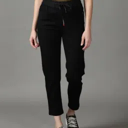 SHOWOFF Black Regular Fit High Rise Jeans-image-41