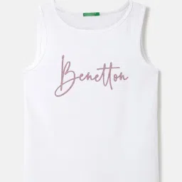 United Colors of Benetton Kids White Shimmer Tank Top-picture-22