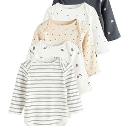 NEXT Set Of 5 Infant Pure Cotton Rompers-image-2