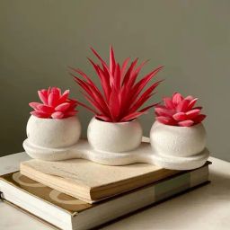 Mason Home Pink Artificial Trio Succulents-image-66