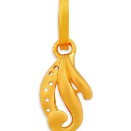 Muthoot Pappachan Swarnavarsham 22Kt Orane Leaf Pendant-8