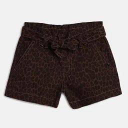 Tales & Stories Kids Brown Cotton Printed Shorts-image-91