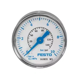 FESTO Pressure Gauge, Range: 0-1 bar, MAP-40-1-1/8-EN-14