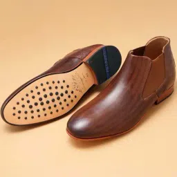 Ruosh Men's The Tivoli Brown Chelsea Boots-image-14