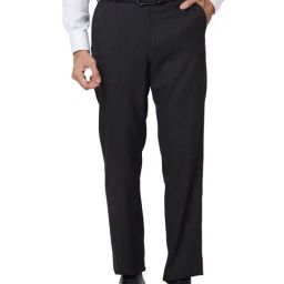 Park Avenue Black Regular Fit Trousers-image-31