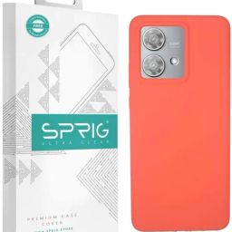 Sprig Back Cover for Motorola Edge 40 Neo (Orange)-image-35