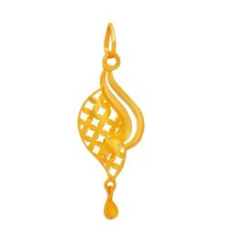 Muthoot Pappachan Swarnavarsham 22Kt Curve Net Pendant Set image 2