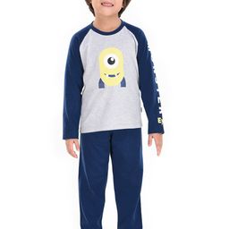 mackly Boys Grey & Blue Printed Night suit-picture-27