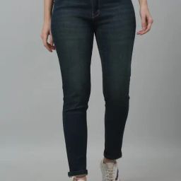 Cantabil Blue Denim Skinny Fit Mid Rise Jeans-image-14