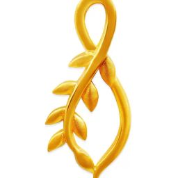Muthoot Pappachan Swarnavarsham 22Kt Twin Fem Pendant-79