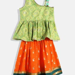 Twisha Girls Printed Top with Skirt-image-37