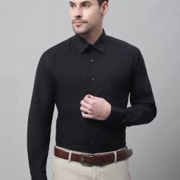Cantabil Black Regular Fit Shirt-picture-31