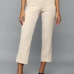 Allen Solly Cream Stripes Trousers-34