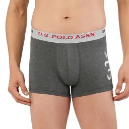 U.S. Polo Assn. Anthra Melange Regular Fit Trunks-picture-14