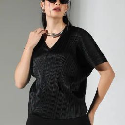 Showoff Black Regular Fit Top-image-51