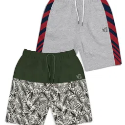 HELLCAT Kids Multi Color Block Shorts (Pack Of 2) image 1