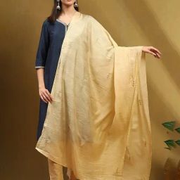 Biba Gold Embroidered Dupatta-picture-29