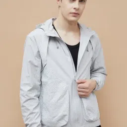 Bossini Grey Regular Fit Hooded Jacket-picture-49