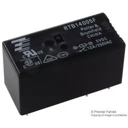 TE CONNECTIVITY RELAY, SPDT, 250VAC, 30VDC, 12A, RTB14005F-picture-16