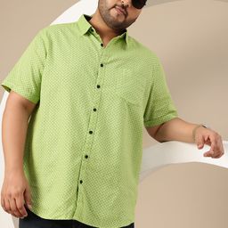 Sztori Men Plus Size Ethnic Motifs Printed Casual Shirt-picture-33