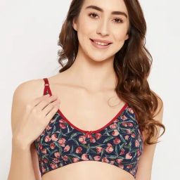 Clovia Multicolored Cotton Printed Full Coverage Bra-image-30