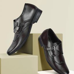 Paragon Men's Brown Monk Shoes-image-43