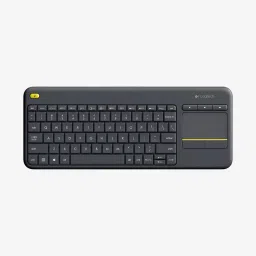 Logitech Wireless K400 Plus Touch Keyboard Black image 1