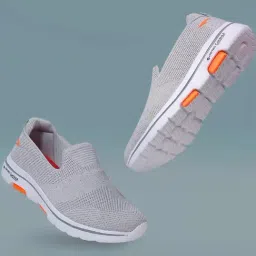 Asian Men's Grey Walking Shoes-image-53