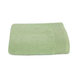 Maspar Embedded Stripe Green Cotton 550 GSM Large Bath Towel - Set of 1 image 2