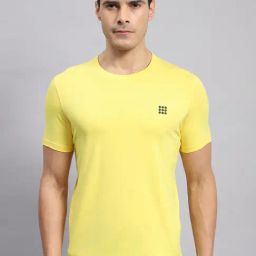 Rock.it Yellow Cotton Regular Fit T-Shirt-image-9