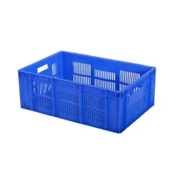 SALH 45 L Blue Plastic Crate 600 × 400 × 220 mm, SI 600400220 -45-picture-1