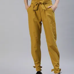 London Rag Women High-Rise Trousers With Belt-image-47
