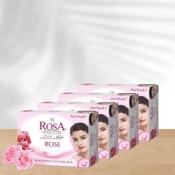 ROSA Set Of 4 Rose & Glycerin Hydrating Gel Soap - 100 gm Each-6