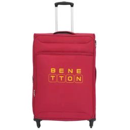 United Colors Of Benetton Macau Red Printed Soft Large Trolley Bag - 78 Cms-5