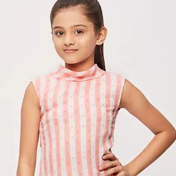 Tiny Girls Striped Regular Top-image-88